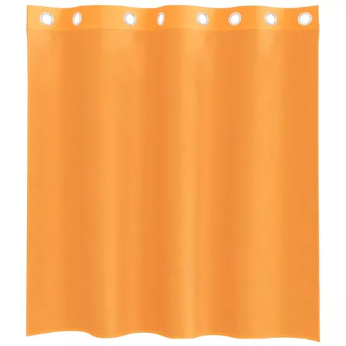 2 db narancssárga fátyolfüggönyök rojtokkal 140x140 cm