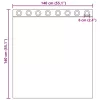 2 db narancssárga fátyolfüggönyök rojtokkal 140x140 cm