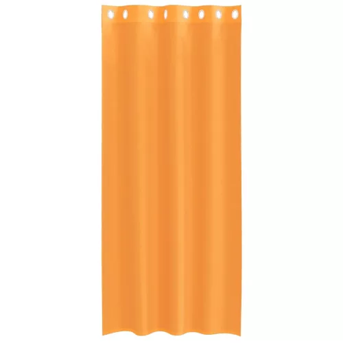 2 db narancssárga fátyolfüggönyök rojtokkal 140x225 cm