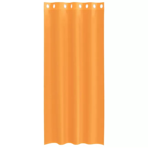 2 db narancssárga fátyolfüggönyök rojtokkal 140x245 cm