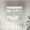 2 db világosszürke fátyolfüggönyök rojtokkal 140x260 cm