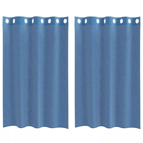 2 db királykék voile függönyök grommets