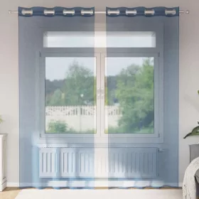 2 db királykék voile függönyök grommets