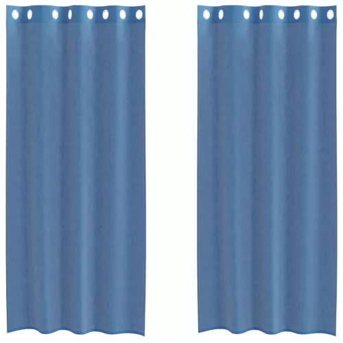 2 db királykék voile függönyök grommets