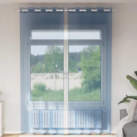 2 db királykék voile függönyök grommets