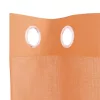 2 db terrakotta színű voile fátyolfüggönyök rojtokkal