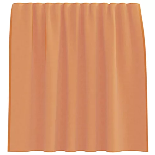 2 db terrakotta voile függönyök rúd zsebekkel