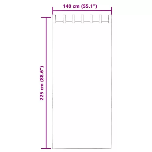 2 db almazöld fátyolfüggönyök fülecske tetejével 140x260 cm