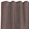2 db barna fátyolfüggönyök fülecske tetejével 140x260 cm