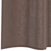 2 db barna fátyolfüggönyök fülecske tetejével 140x260 cm