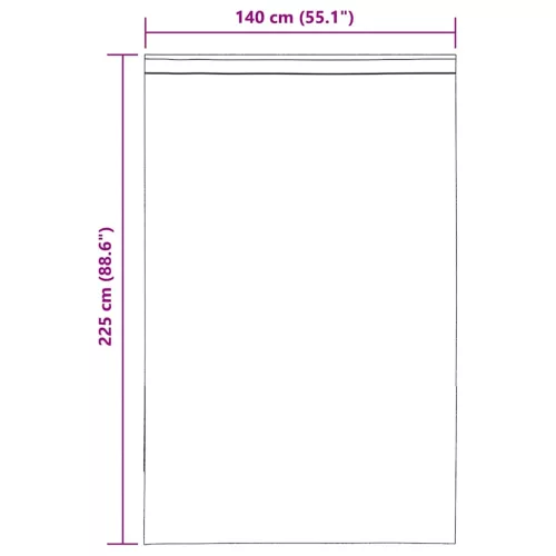 2 db barna fátyolfüggönyök fülecske tetejével 140x260 cm