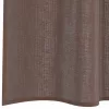 2 db barna fátyolfüggönyök fülecske tetejével 140x260 cm
