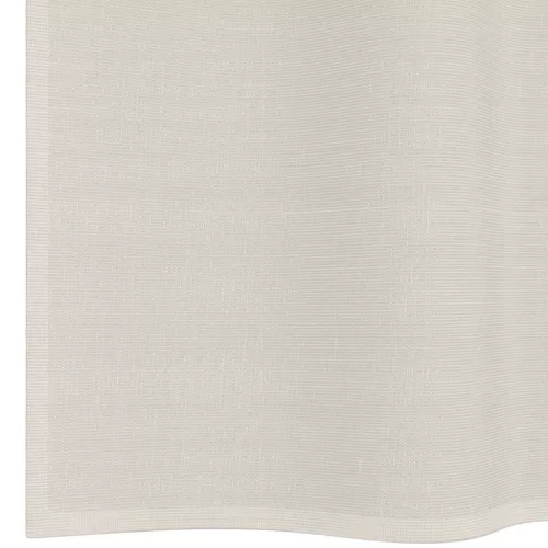 2 db krém színű fátyolfüggönyök fülecske tetejével 140x260 cm