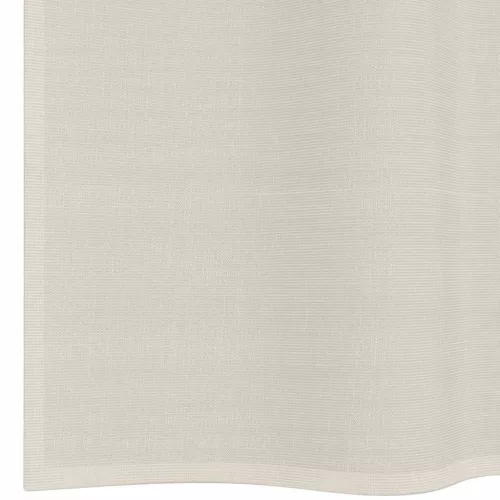 2 db krém színű fátyolfüggönyök fülecske tetejével 140x260 cm