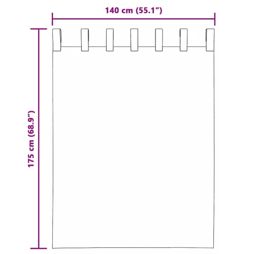 2 db krém színű fátyolfüggönyök fülecske tetejével 140x260 cm