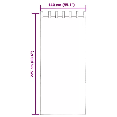 2 db krém színű fátyolfüggönyök fülecske tetejével 140x260 cm
