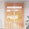 2 db terrakotta fátyolfüggönyök hurokkal 140x260 cm