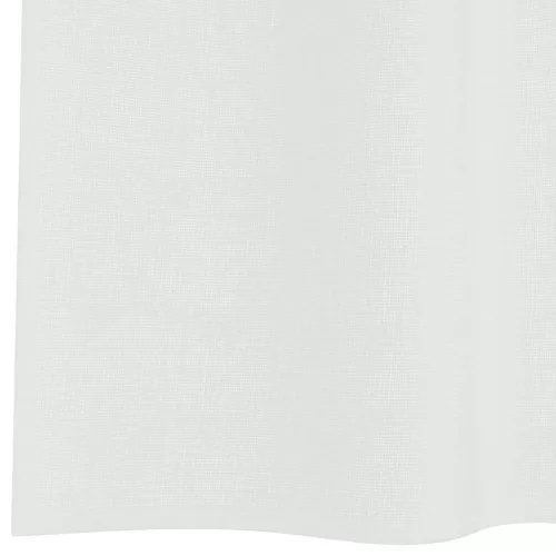 2 db fehér fátyolfüggönyök hurokkal 140x225 cm