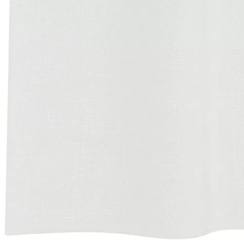 2 db fehér fátyolfüggönyök hurokkal 140x245 cm