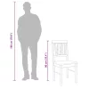 2 db fehér tömörfa gumiból készült étkezőszékek