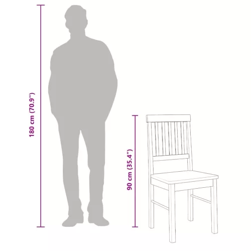 2 db fehér tömörfa gumiból készült étkezőszékek