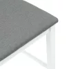 2 db fehér tömörfa gumiból bárszékek párnákkal