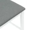 2 db fehér tömörfa gumiból bárszékek párnákkal