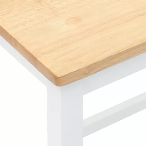 2 db fehér tömörfa gumiból bárszékek