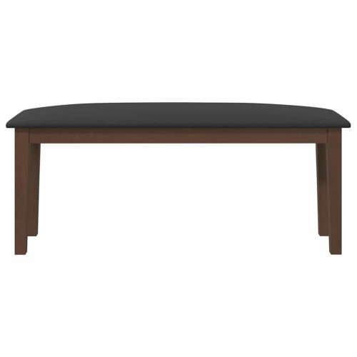 Barna tömörfa gumiból pad 110 cm