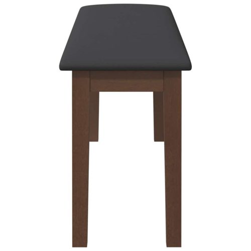 Barna tömörfa gumiból pad 110 cm