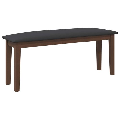 Barna tömörfa gumiból pad 110 cm