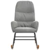 Világosszürke bársony hintaszék