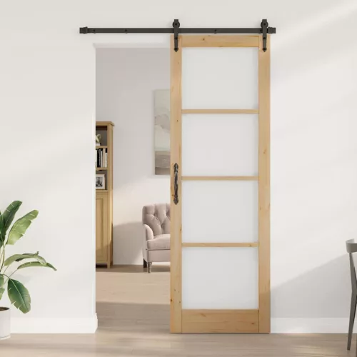 Belső Ajtó Üveggel ORKDAL Barna 78 x 232 cm