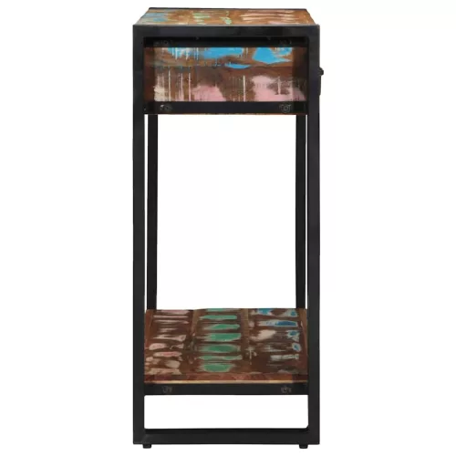 Konzolasztal Sokszínű 90 x 33 x 75 cm tömör újrahasznosított fa