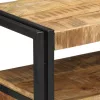 Konzolasztal fiókkal Barna 90 x 33 x 75 cm tömör mangófa
