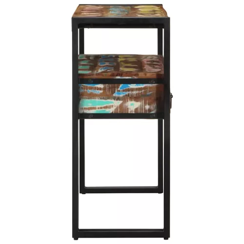 Konzolasztal Sokszínű 90 x 33 x 75 cm tömör újrahasznosított fa