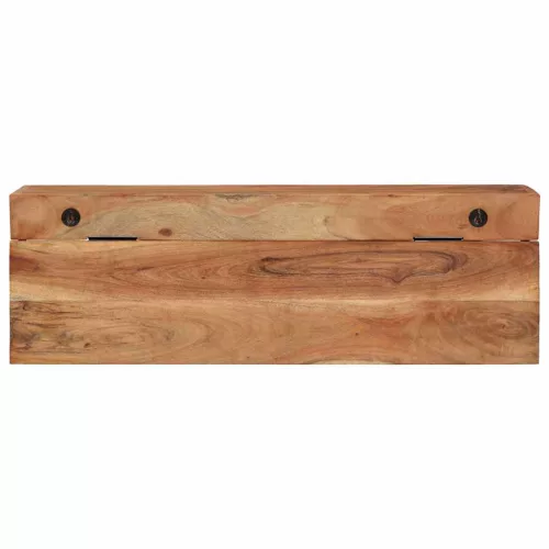 Kabáthorog polcokkal Barna 73 x 19 x 23 cm Tömör akácfa