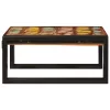 Fürdőszobai polc polcokkal 60 x 50 x 23 cm Tömör mangófa és vas