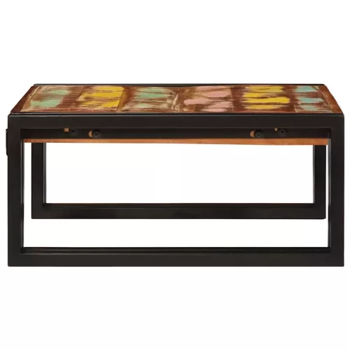 Fürdőszobai polc polcokkal 60 x 50 x 23 cm Tömör mangófa és vas