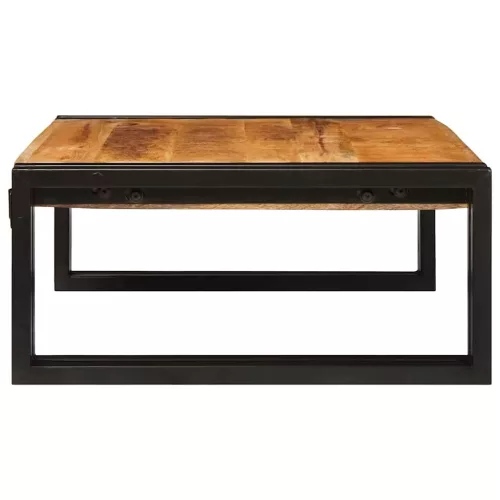 Fürdőszobai polc polcokkal 65 x 50 x 23 cm Tömör mangófa és vas