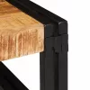 Fürdőszobai polc polcokkal 65 x 50 x 23 cm Tömör mangófa és vas