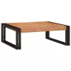 Fürdőszobai polc polcokkal 65 x 50 x 23 cm Tömör mangófa és vas