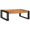 Fürdőszobai polc polcokkal 65 x 50 x 23 cm Tömör mangófa és vas