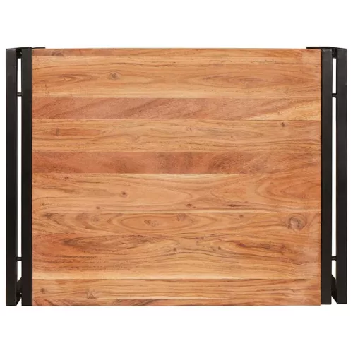Fürdőszobai polc polcokkal 65 x 50 x 23 cm Tömör mangófa és vas