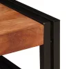 Fürdőszobai polc polcokkal 65 x 50 x 23 cm Tömör mangófa és vas