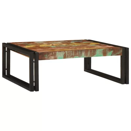 Fürdőszobai polc polcokkal 65 x 50 x 23 cm Tömör mangófa és vas