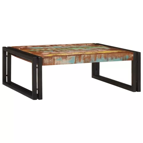 Fürdőszobai polc polcokkal 65 x 50 x 23 cm Tömör mangófa és vas