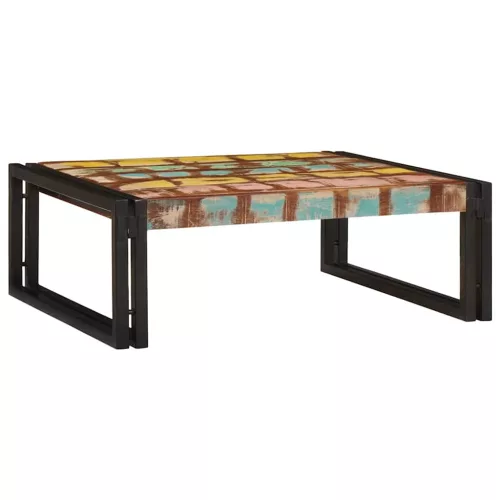 Fürdőszobai polc polcokkal 65 x 50 x 23 cm Tömör mangófa és vas