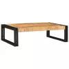 Fürdőszobai polc polcokkal 80 x 50 x 23 cm Tömör mangófa és vas