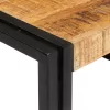 Fürdőszobai polc polcokkal 80 x 50 x 23 cm Tömör mangófa és vas